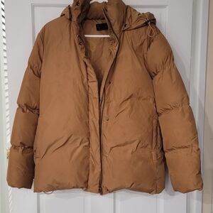 Jenni Kayne Camel Brown Puffer Jacket Women's Size XS